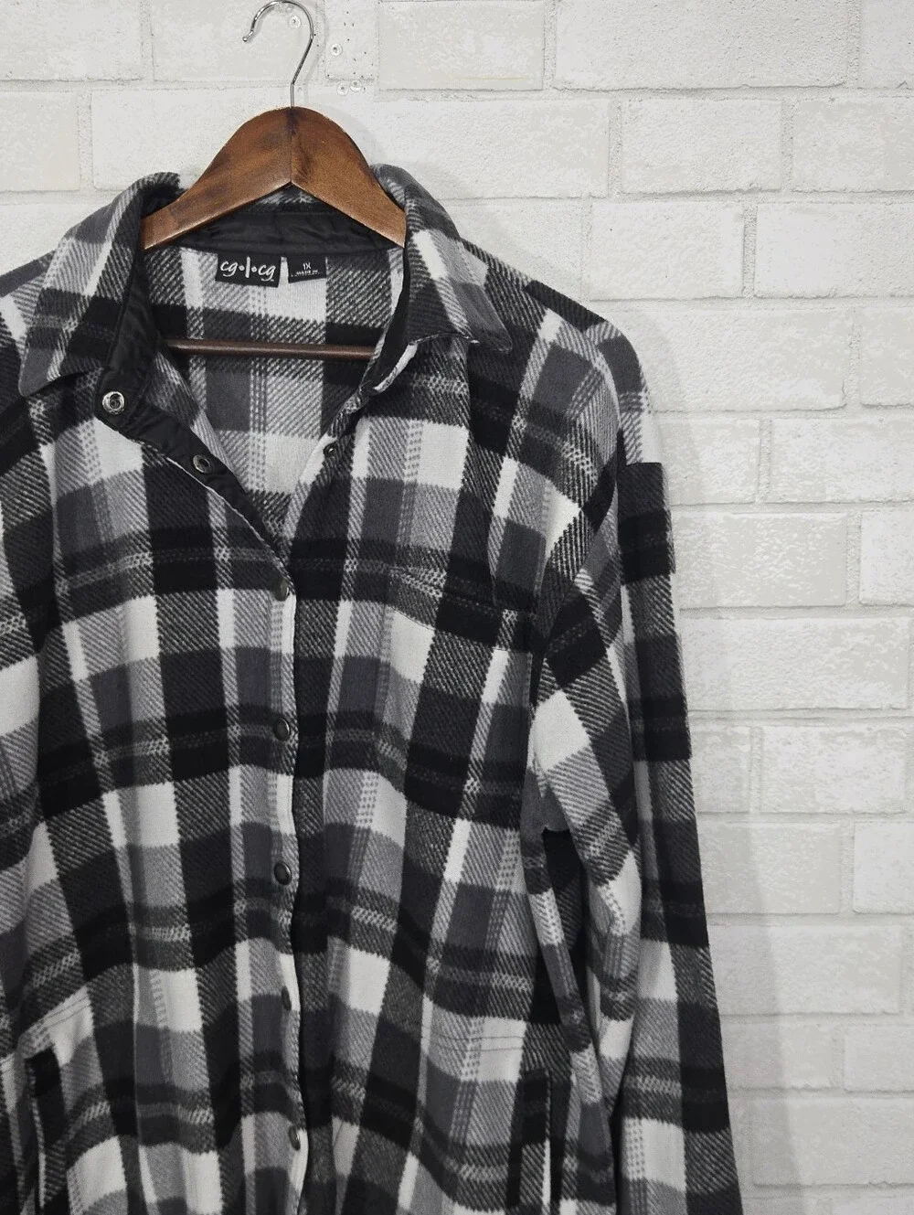 cg.l.cg plaid fleece